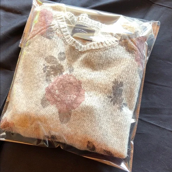 Lucky Brand Kids Sweater - Beige and Pink Floral - Picture 5 of 5